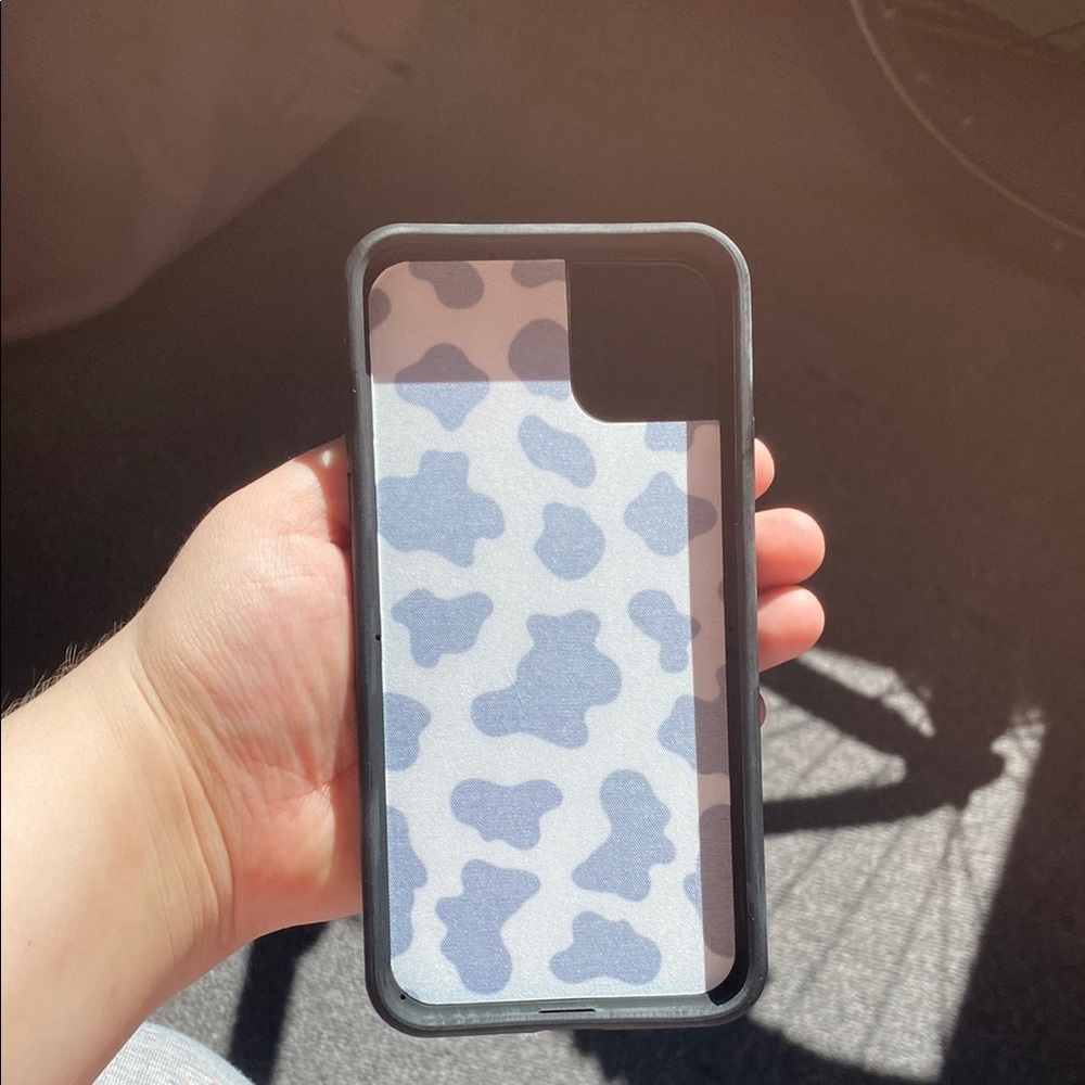 Black and White Cow Print Phone Case - Picture 2 of 3